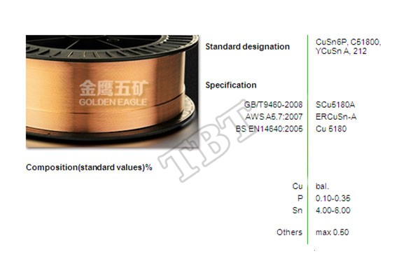Dây hàn Phosphor Bronze : CuSn6P